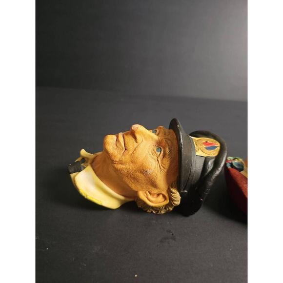 Set Of 3 Bossons Chalkware Sea Captain Uriah Heep Paddy Wall Plaques - Picture 5 of 11